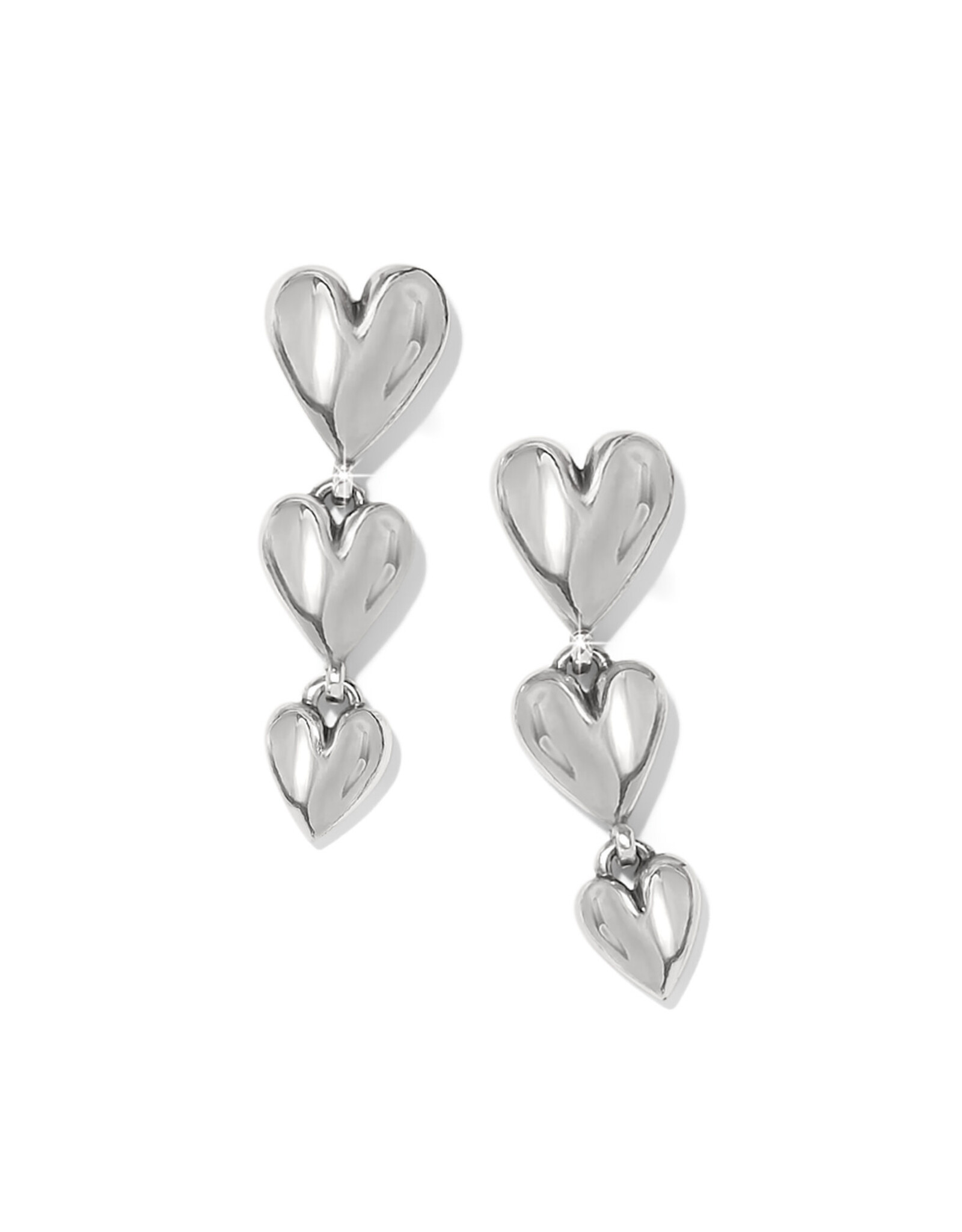 Brighton Brighton JA0020 Cascade Heart Trio Post Drop Earrings