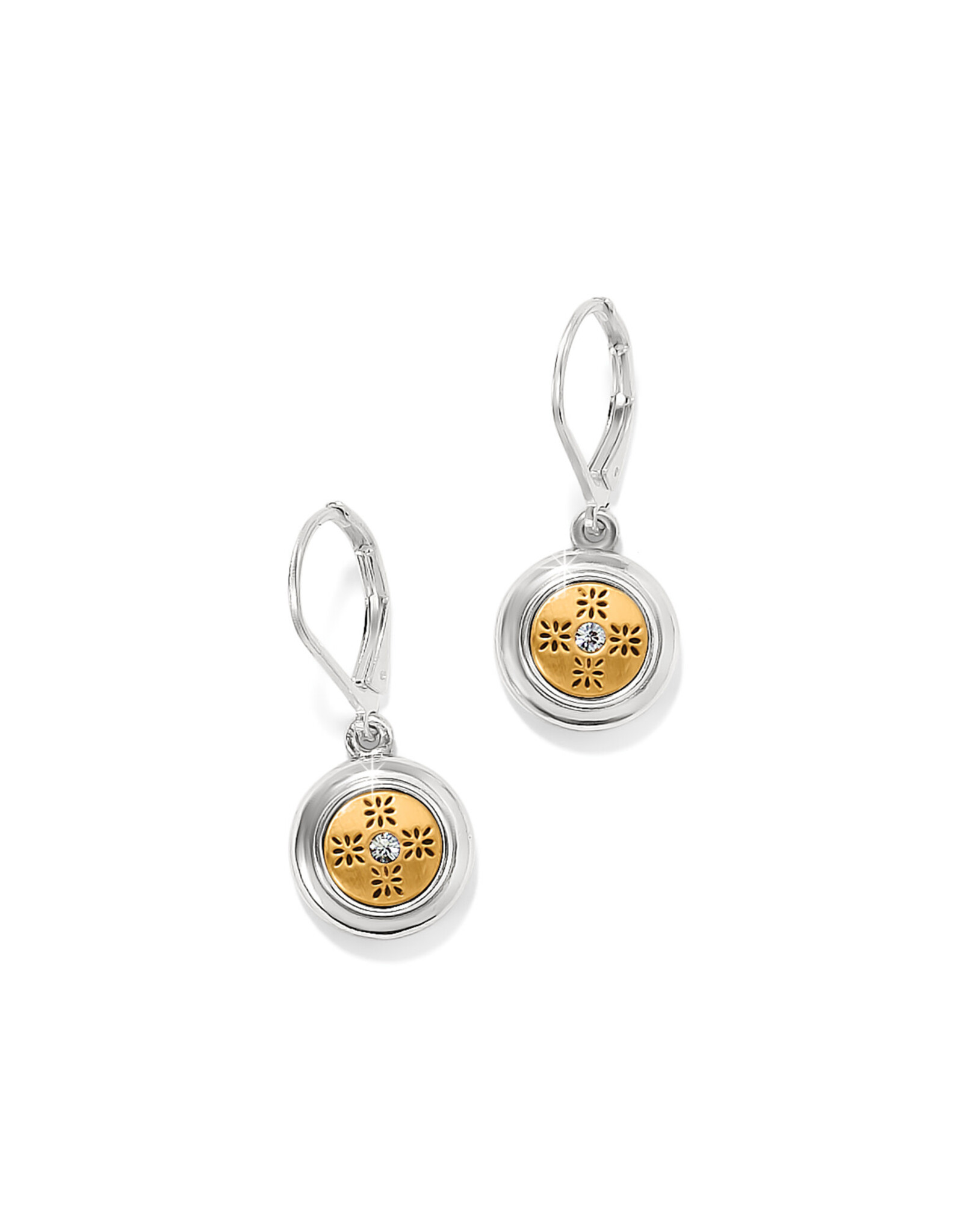 Brighton Brighton JA0024 Mosaic Round Mini Leverback Earrings