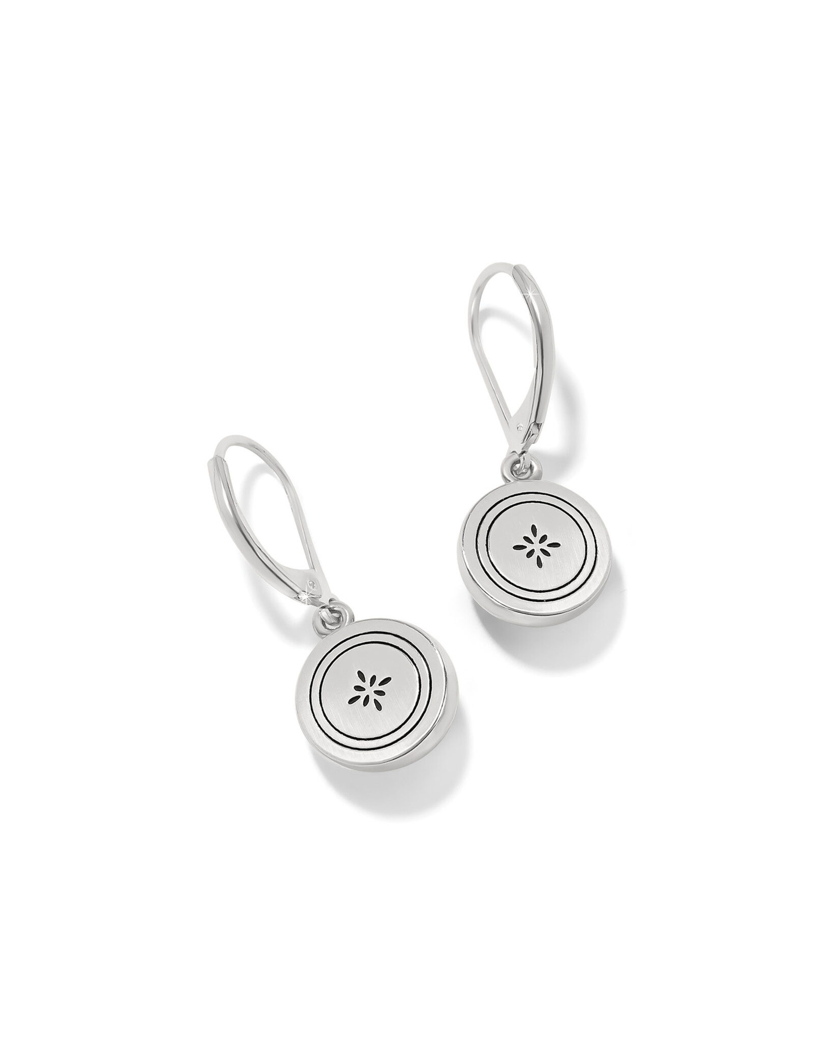 Brighton Brighton JA0024 Mosaic Round Mini Leverback Earrings