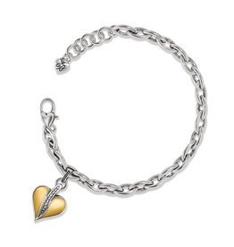Brighton Brighton JF0228 Precious Heart Two Tone Bracelet
