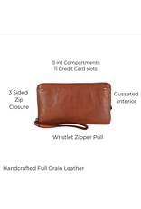 Latico Latico 5885200 Sierra Wallet Wristlet Black