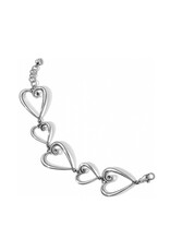 Brighton Brighton JF1400 Whimsical Hearts Link Bracelet