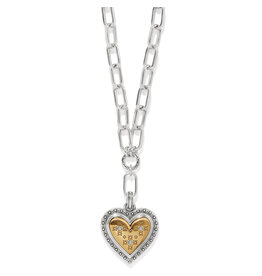 Brighton Brighton JM7612 Mosaic Heart Two Tone Necklace