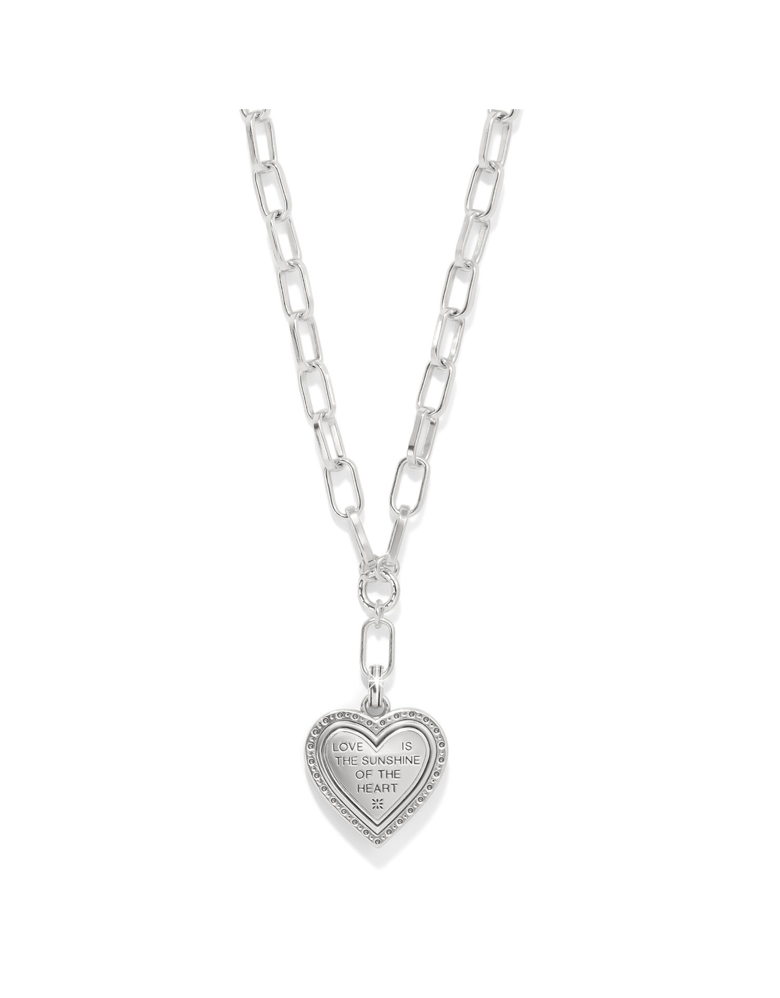 Brighton Brighton JM7612 Mosaic Heart Two Tone Necklace