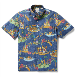 Reyn Spooner Reyn M630412524 The Simpsons Hawaiian Vacation Classic  Button Front