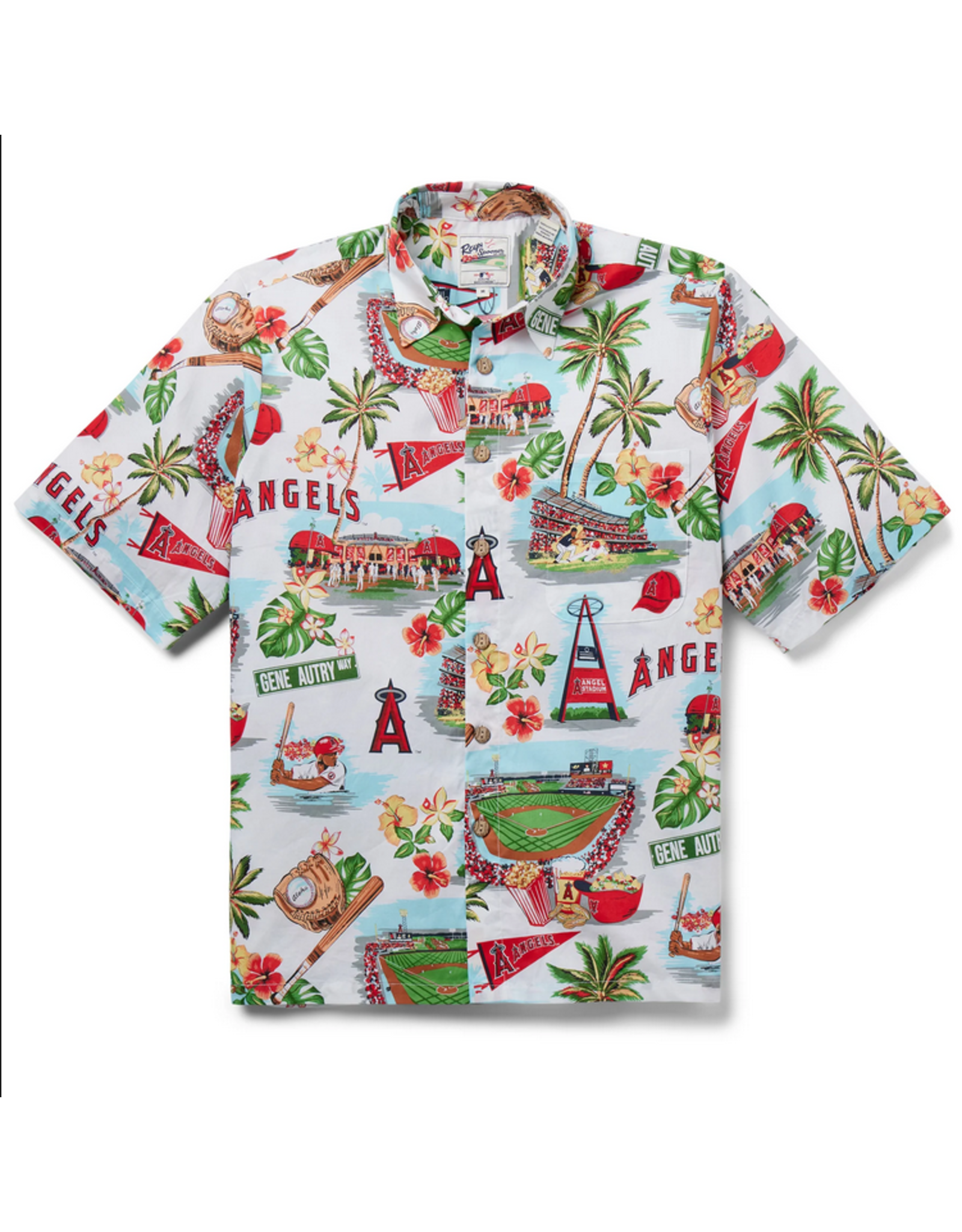 Reyn Spooner Reyn B587212123 LA Angels MLB 23 Scenic Button Front Shirt