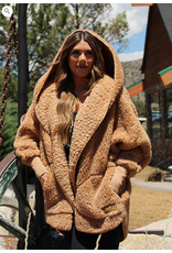 Nordic Beach Nordic Beach NB-CL Cozy Hooded Wrap One Size  Cafe Latte