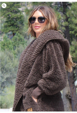 Nordic Beach Nordic Beach NB-DKG Cozy Hooded Wrap One Size  Dark Koala Grey