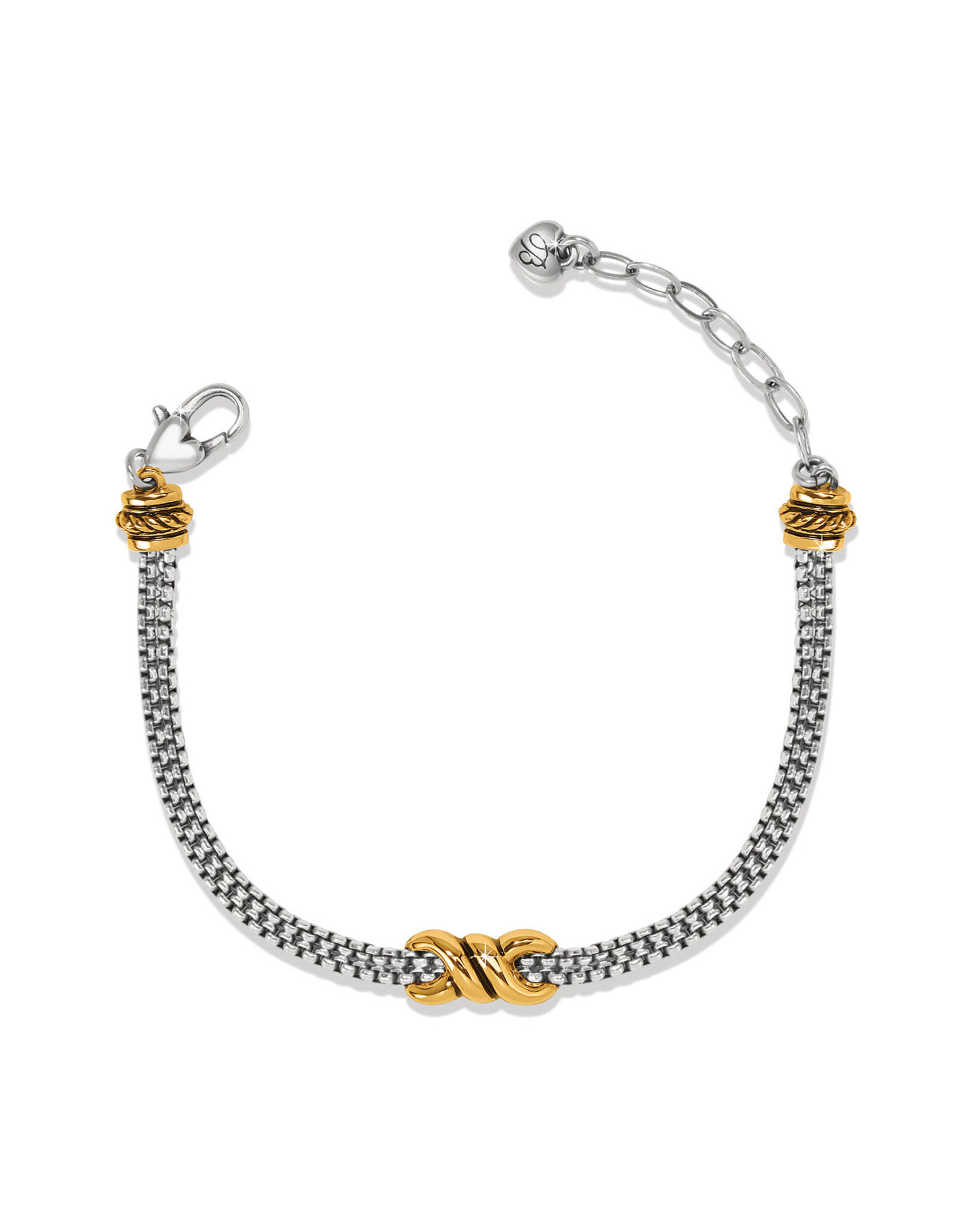 Brighton Brighton JF0218 Interlok Twist Two Tone Bracelet