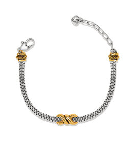 Brighton Brighton JF0218 Interlok Twist Two Tone Bracelet