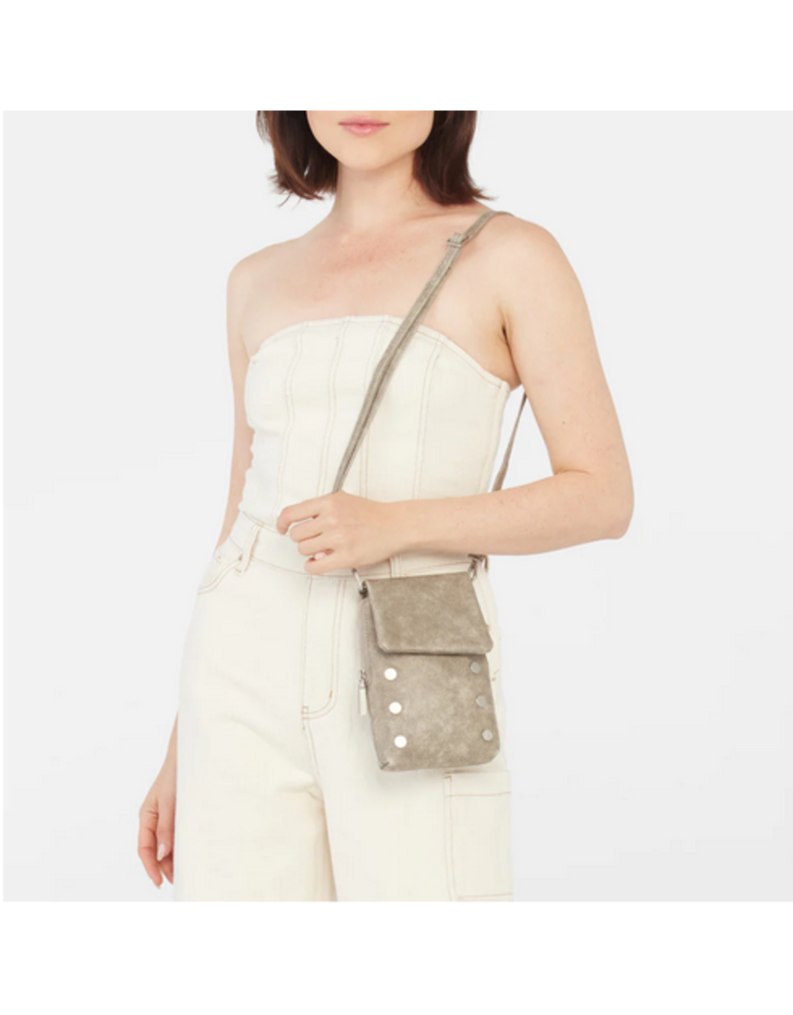 Hammitt Hammitt VIP Mobile Pewter Silver Crossbody 17735