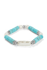 Brighton Brighton JF0201 Pebble Pearl Coast Stretch Bracelet