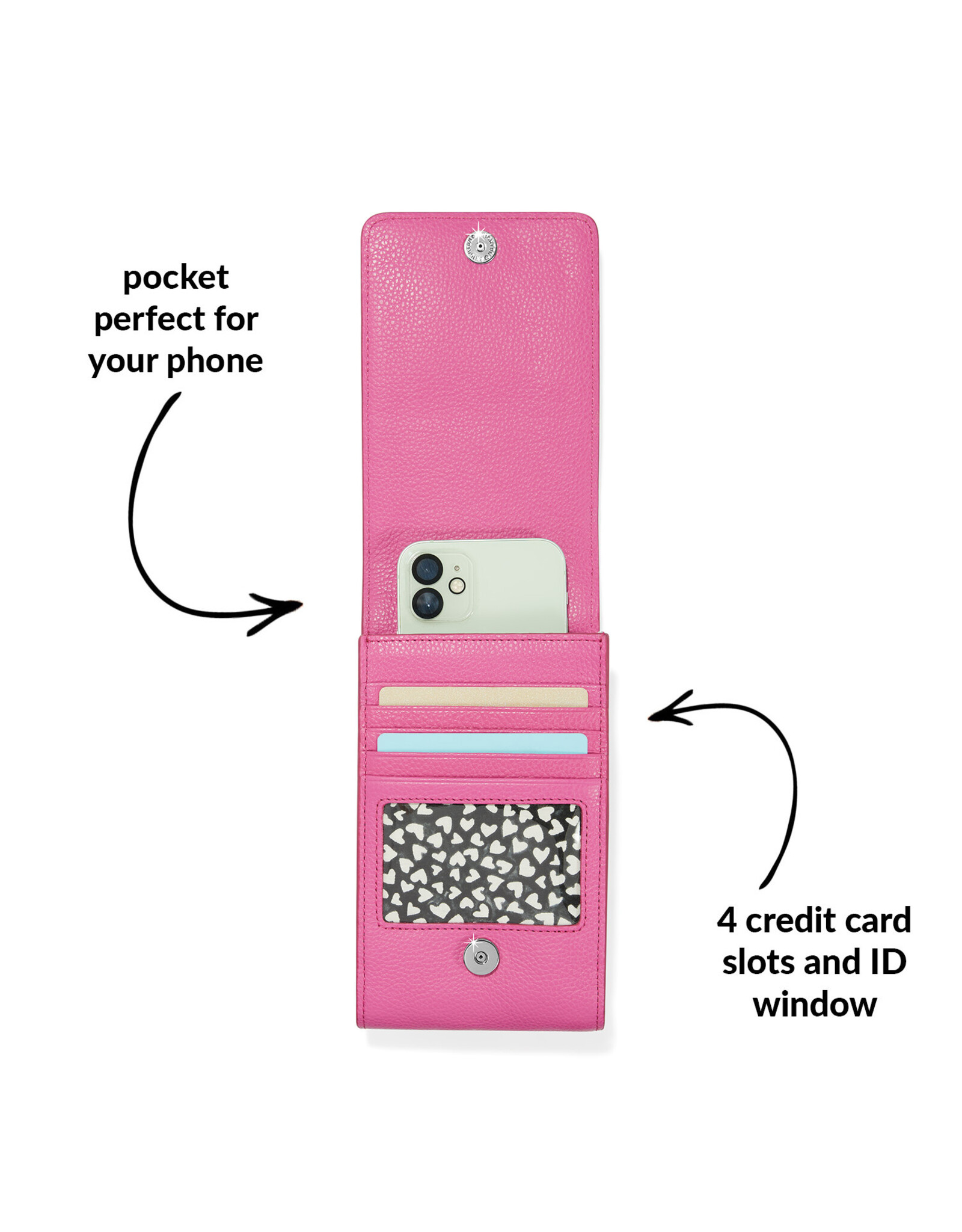 Brighton Brighton E5453B Deeply In Love Phone Organizer Bubble Gum