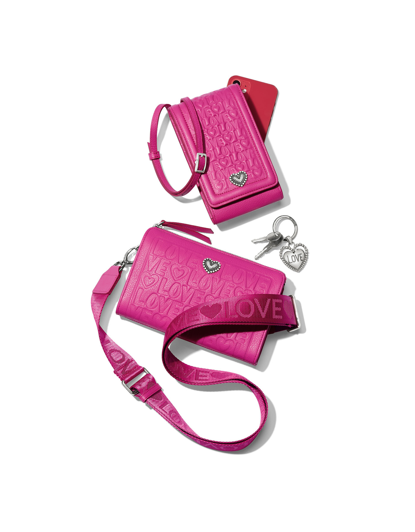 Brighton Brighton E5453B Deeply In Love Phone Organizer Bubble Gum