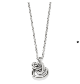 Brighton Brighton JM7590 Interlok Curve Heart Necklace