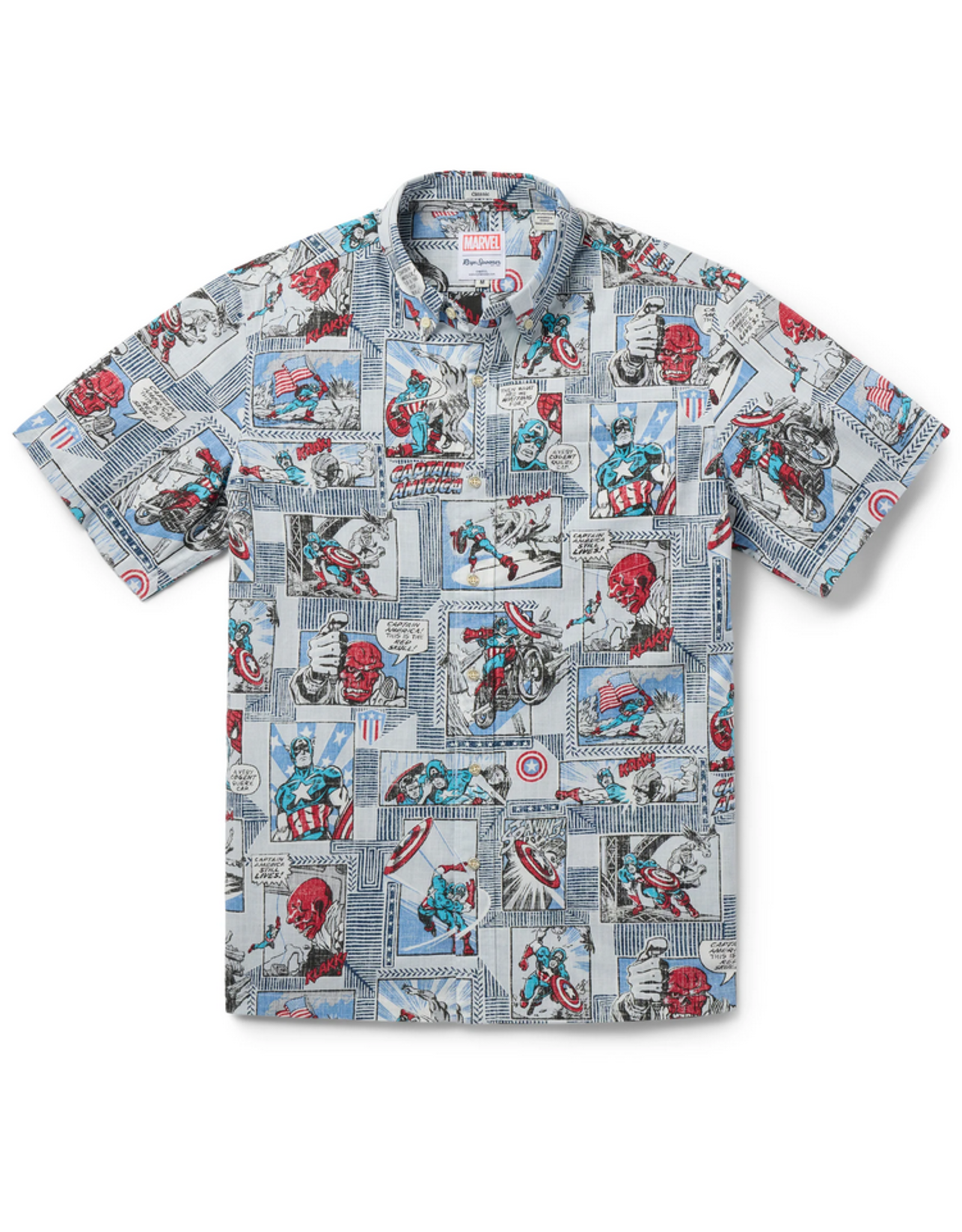 Reyn Spooner Reyn M618612524 Button Front Captain America