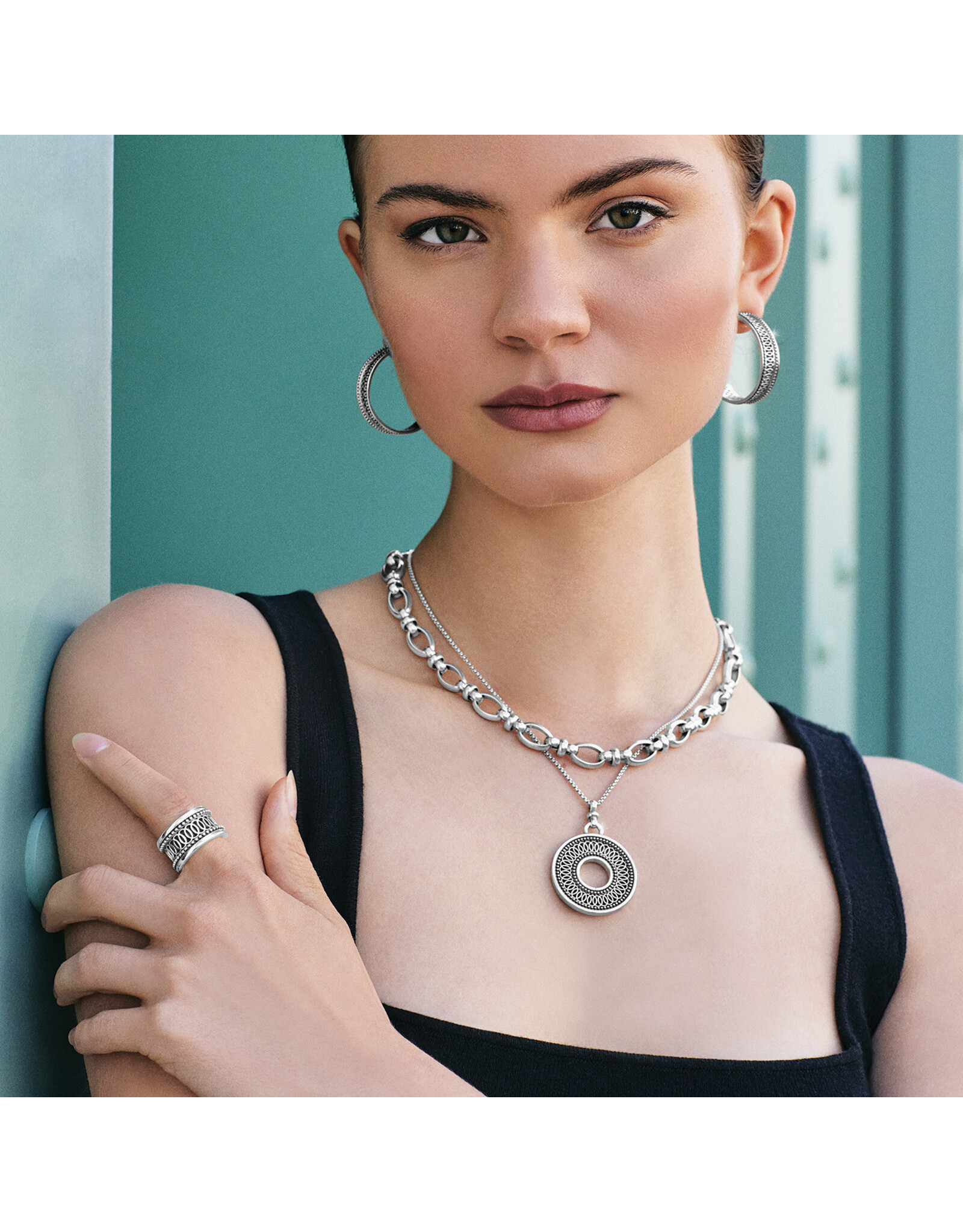 Brighton Brighton JM7596 Ferrara Siena Round Necklace