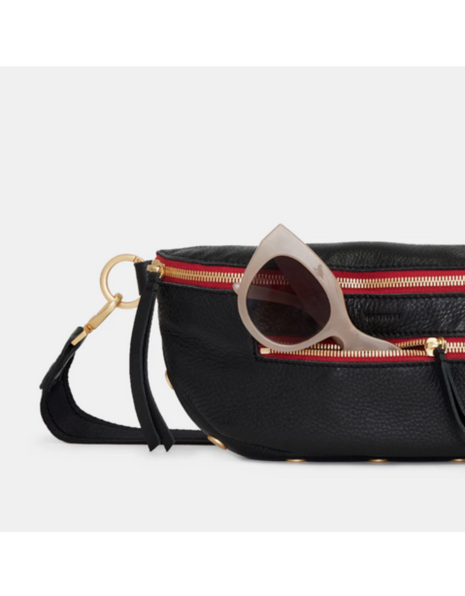 Hammitt Hammitt Charles Medium Black Gold Red Zip