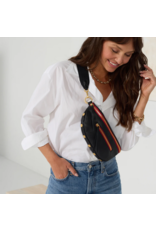 Hammitt Hammitt Charles Medium Black Gold Red Zip