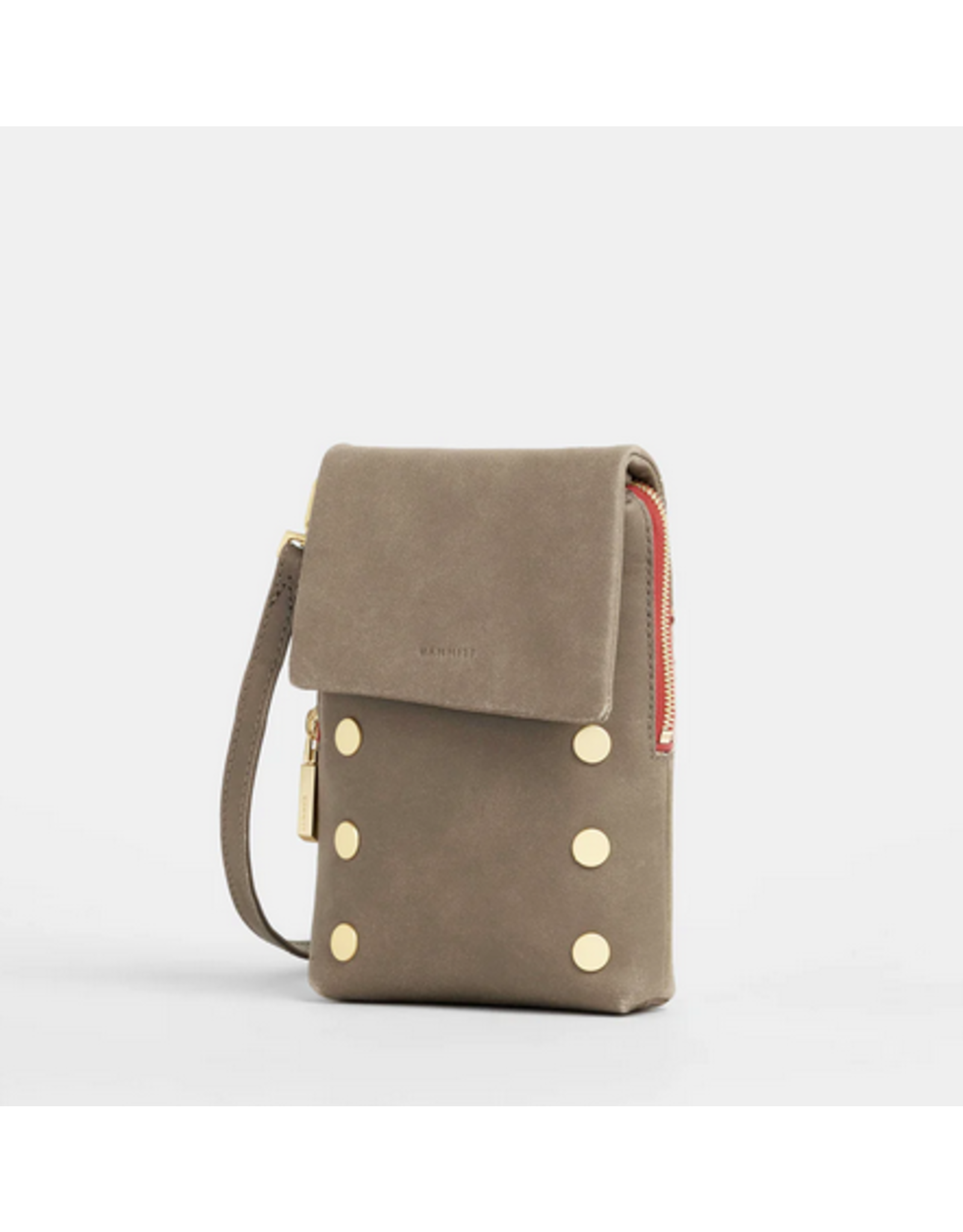 Hammitt Hammitt VIP Mobile Pewter Gold Red Zip