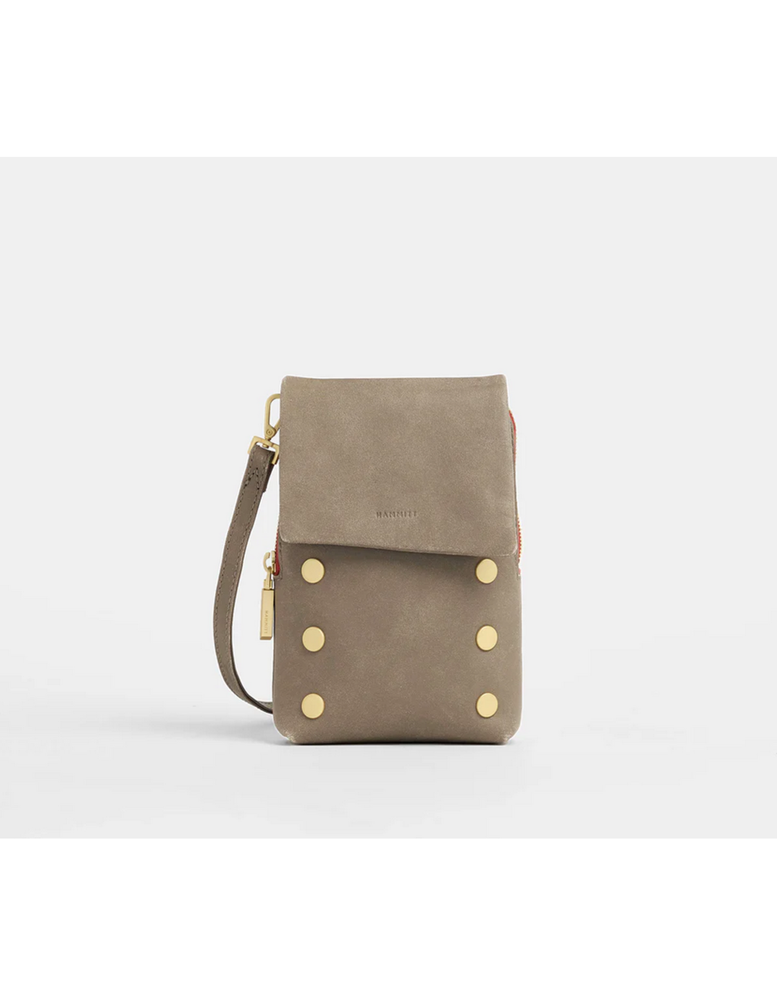 Hammitt Hammitt VIP Mobile Pewter Gold Red Zip