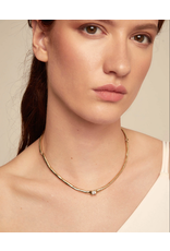 Uno de 50 Uno de 50 COL1913BLNORO00L Gold Cosmos Solitaire Necklace