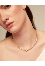 Uno de 50 Uno de 50 COL1913BLNORO00L Gold Cosmos Solitaire Necklace