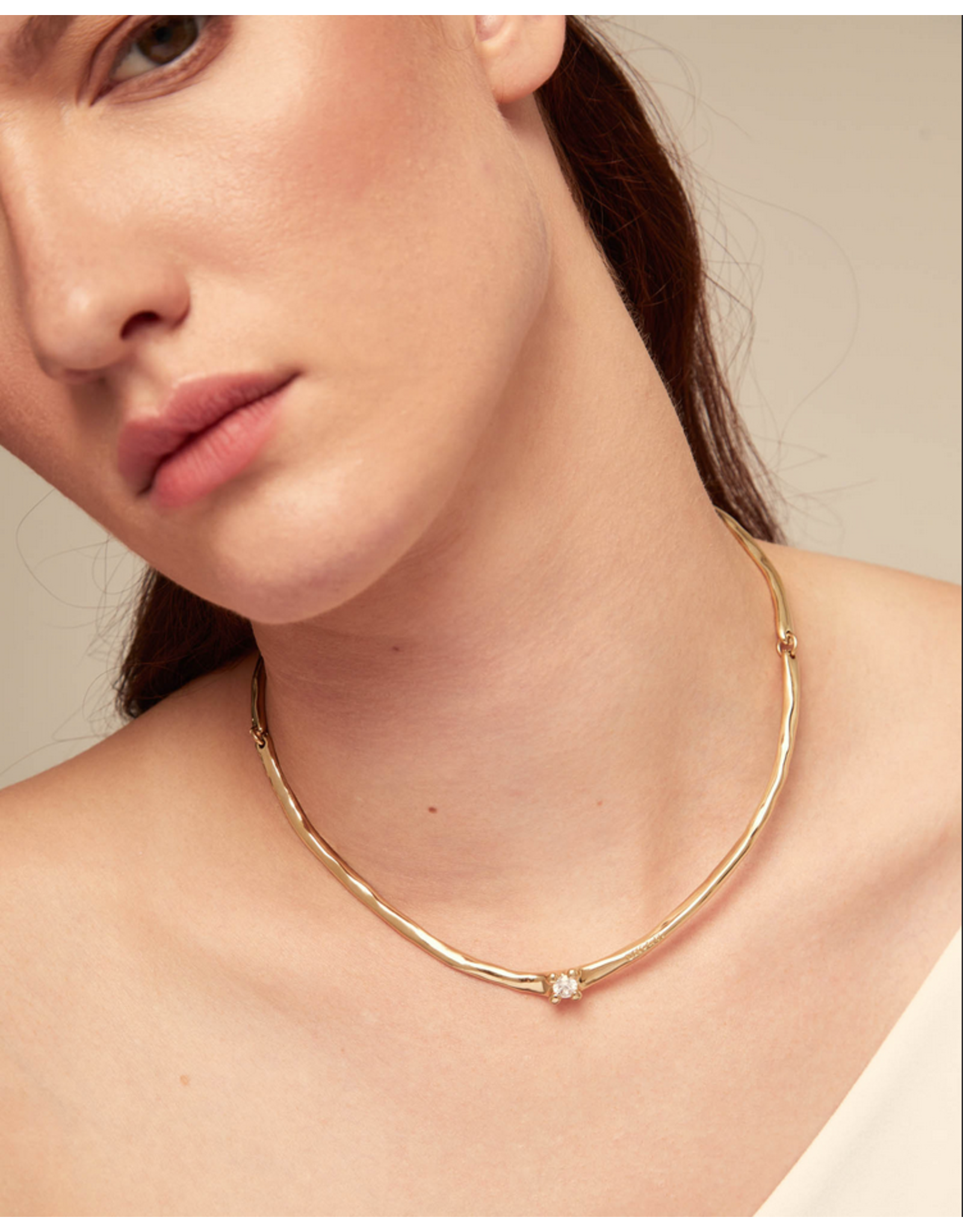 Uno de 50 Uno de 50 COL1913BLNORO00L Gold Cosmos Solitaire Necklace