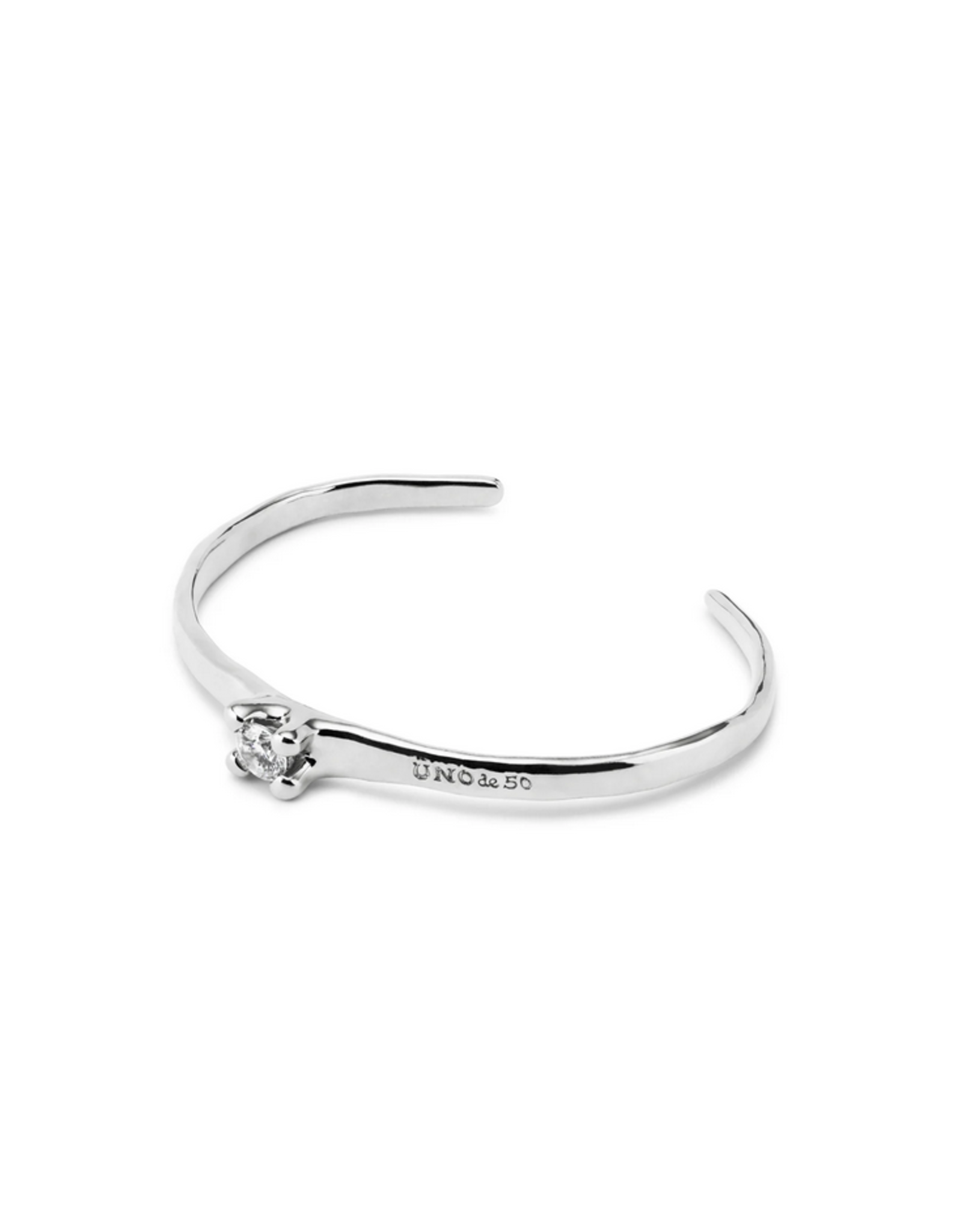 Uno de 50 Uno de 50 PUL2431BLNTL0M Silver Solitaire Cuff