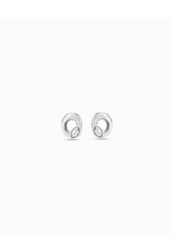 Uno de 50 Uno PEN0899AZUMTL0U Details Diamond Eye Post Earrings