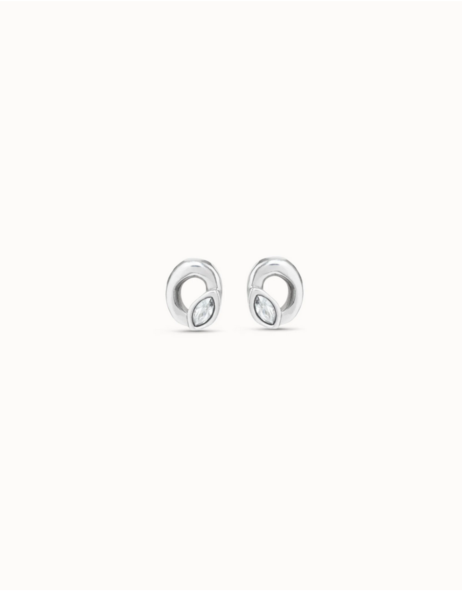 Uno de 50 Uno PEN0899AZUMTL0U Details Diamond Eye Post Earrings