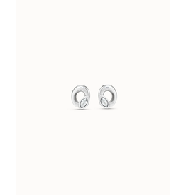 Uno de 50 Uno PEN0899AZUMTL0U Details Diamond Eye Post Earrings