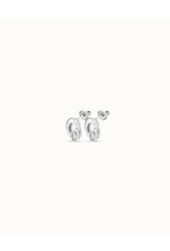 Uno de 50 Uno PEN0899AZUMTL0U Details Diamond Eye Post Earrings