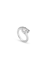 Uno de 50 Uno de 50 ANI0806BLNMTL Divine Ring Silver