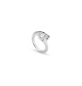 Uno de 50 Uno de 50 ANI0806BLNMTL Divine Ring Silver