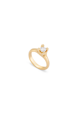 Uno de 50 Uno de 50 ANI0804BLNORO Cosmos Gold Diamond Solitaire Ring