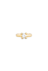 Uno de 50 Uno de 50 ANI0804BLNORO Cosmos Gold Diamond Solitaire Ring
