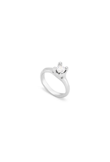 Uno de 50 Uno de 50 ANI0804BLNMTL Cosmos Solitaire Ring Silver