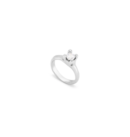 Uno de 50 Uno de 50 ANI0804BLNMTL Cosmos Solitaire Ring Silver