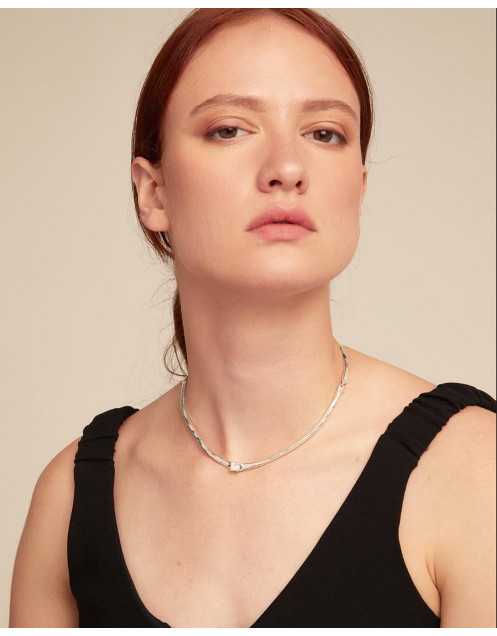 Uno de 50 Uno de 50 COL1913BLNMTL0U Cosmos Solitaire Silver Necklace