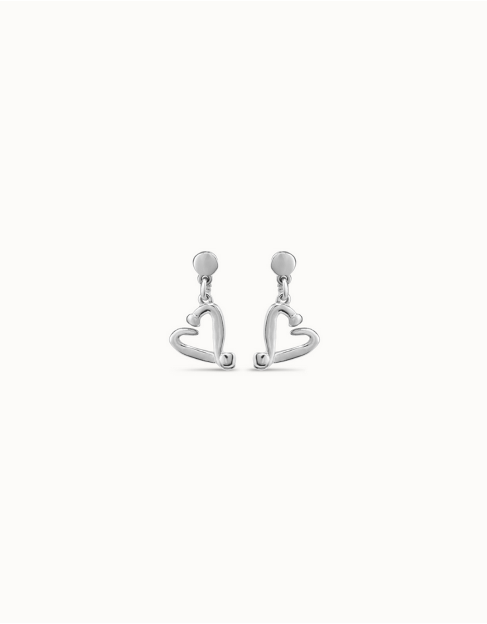 Uno de 50 Uno de 50 PEN0887MTL0000U One Love Heart Dangle Earrings