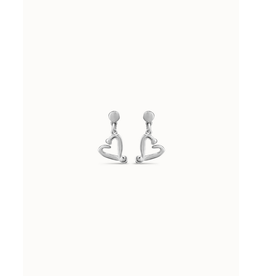 Uno de 50 Uno de 50 PEN0887MTL0000U One Love Heart Dangle Earrings