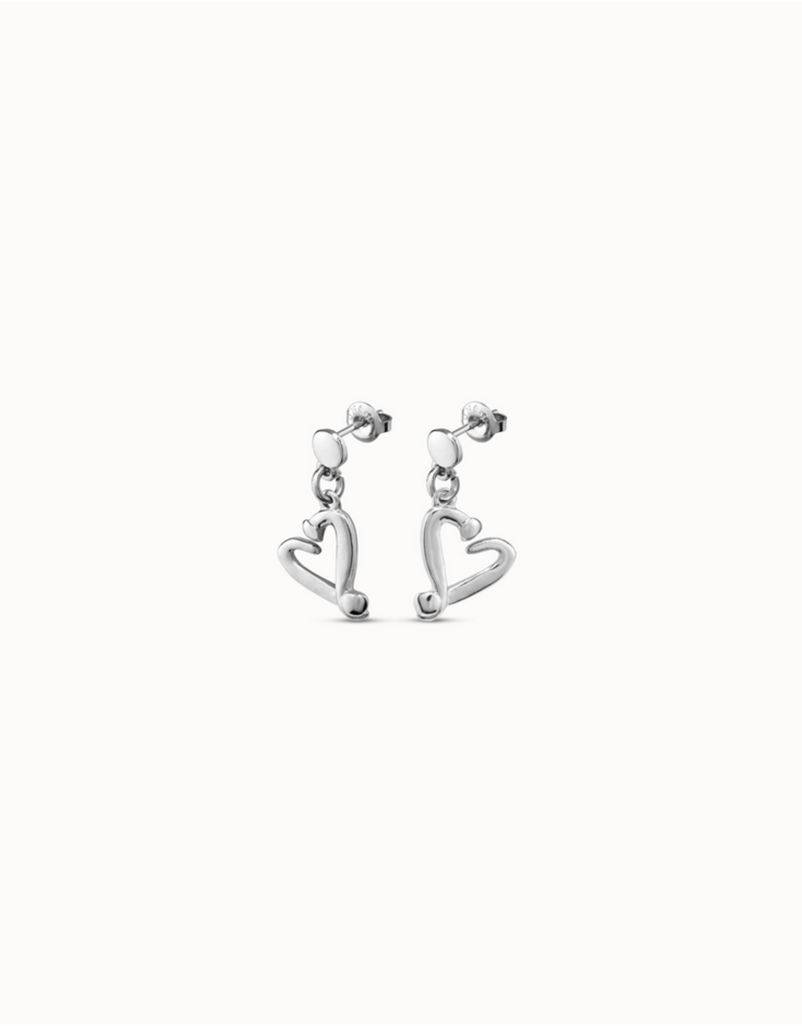 Uno de 50 Uno de 50 PEN0887MTL0000U One Love Heart Dangle Earrings