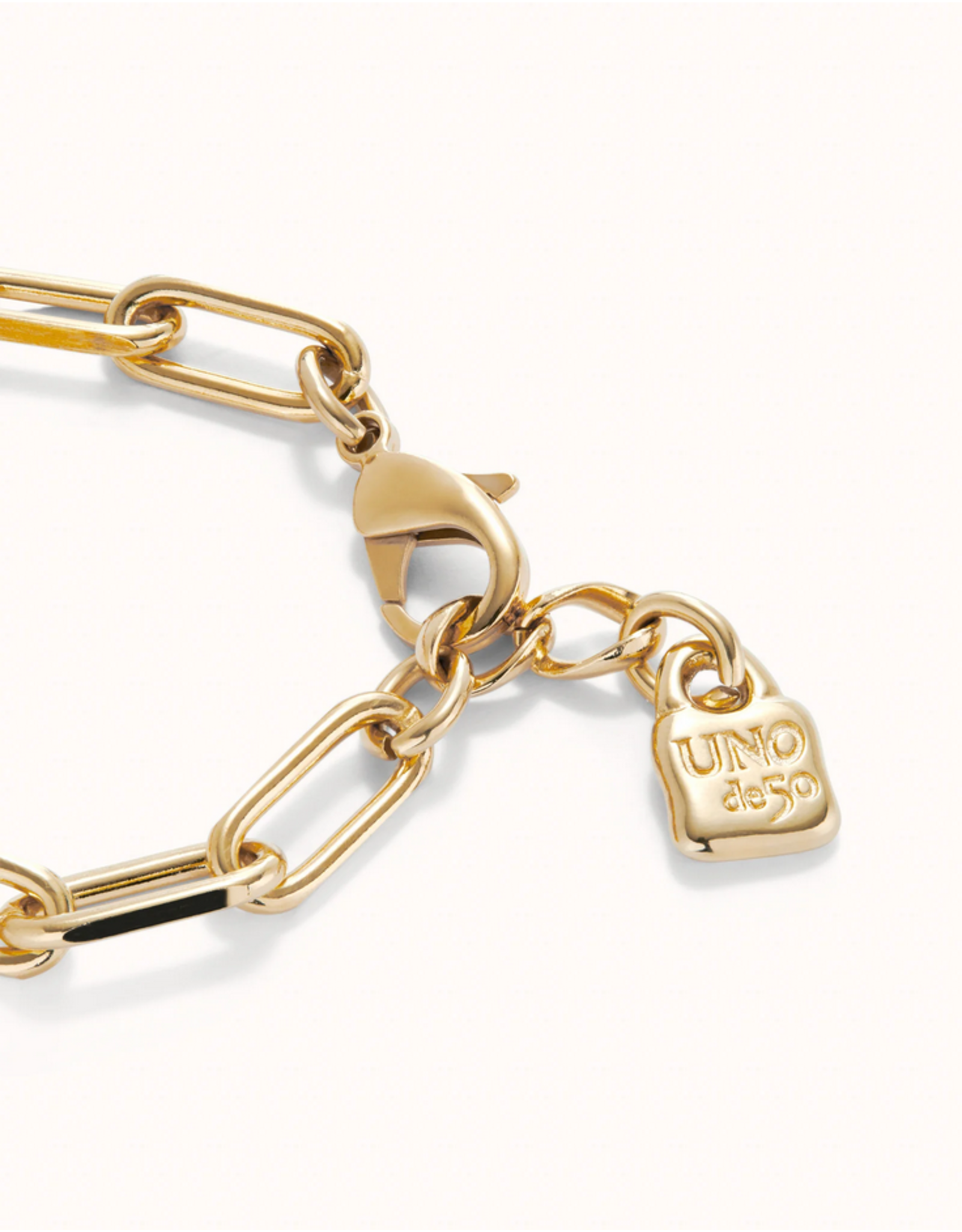 Uno de 50 Uno de 50 PUL2468ORO0000M Ser Valiente Gold Bracelet