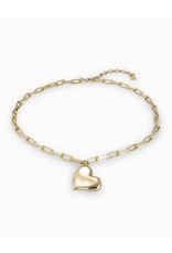 Uno de 50 Uno de 50 COL1669ORO0000U Heart Beat Gold Necklace