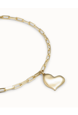 Uno de 50 Uno de 50 COL1669ORO0000U Heart Beat Gold Necklace