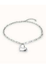 Uno de 50 Uno de 50 COL1669MTL0000U Heart Beat Silver Necklace