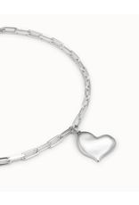 Uno de 50 Uno de 50 COL1669MTL0000U Heart Beat Silver Necklace