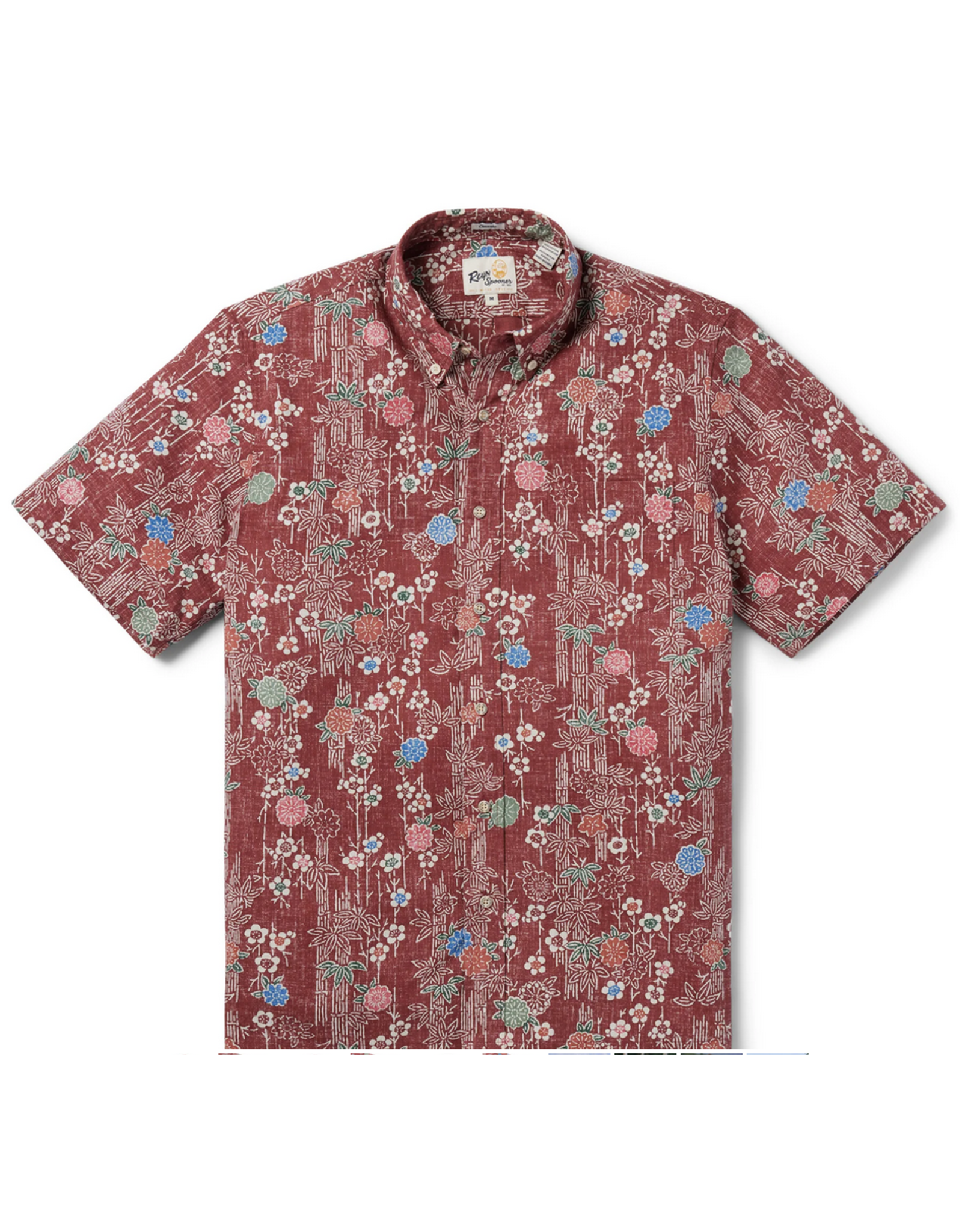 Reyn Spooner Reyn M642812524 Nippon Forest Button Front Apple Butter