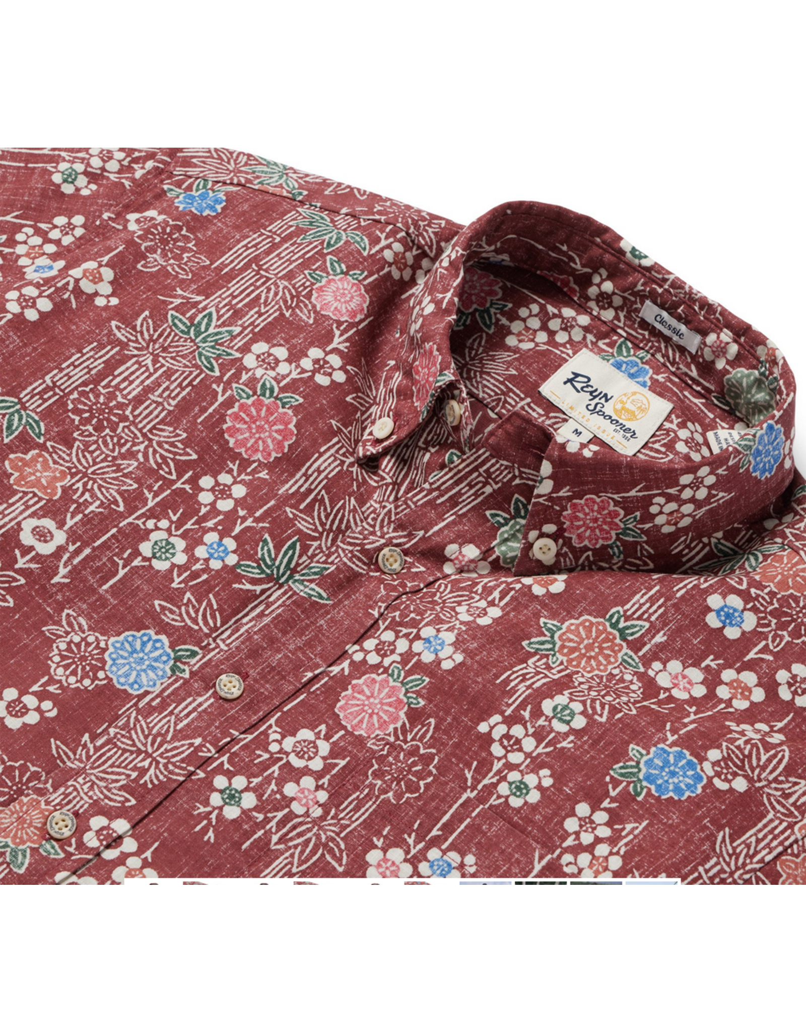 Reyn Spooner Reyn M642812524 Nippon Forest Button Front Apple Butter